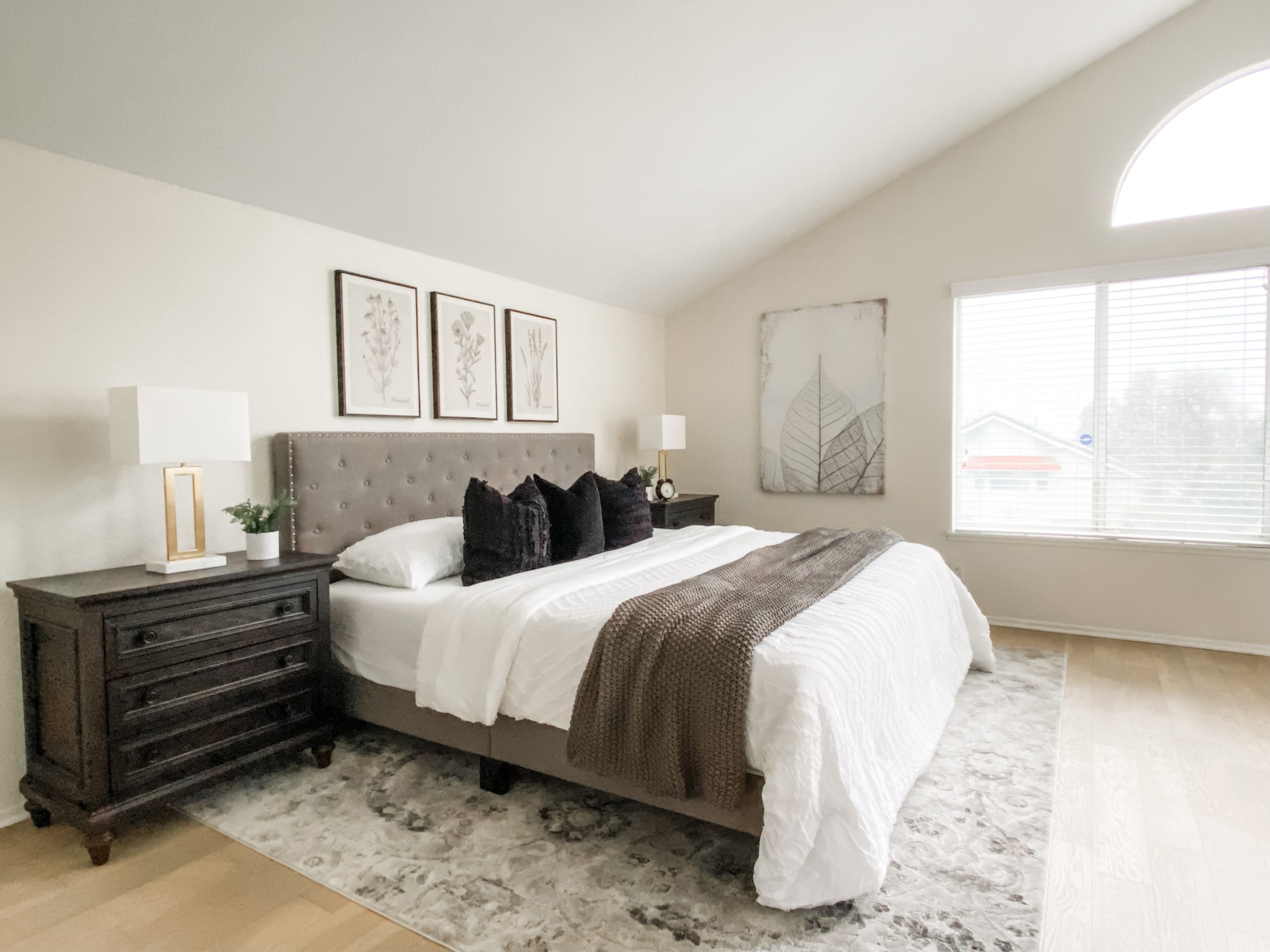 Staged Bedroom How to stage a bedroom to sell a home.